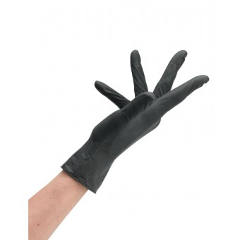Disposable Powder-free Nitrile Gloves Black S 100 pcs.