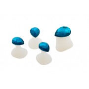 Teenspreiders Silicone 1 paar blue met steentjes