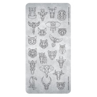 Magnetic Stamping Plate Geometric Animals 