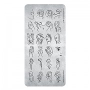 Magnetic Stamping Plate Line Art Woman