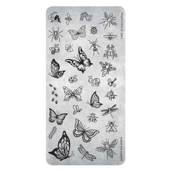 STAMP PLATE 28 INSECTS & BUGS 1PCS
