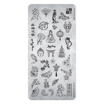 Stamping Plate 34 Oriental